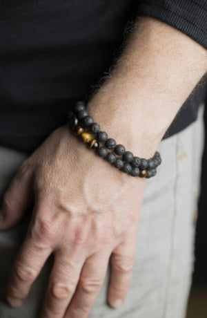 Aromatherapy Healing Stone Bracelet Collection MENS LINE