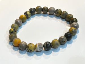 Bumblebee Jasper Collection - Bracelet - Stones - Carved