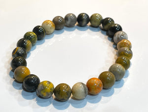 Bumblebee Jasper Collection - Bracelet - Stones - Carved