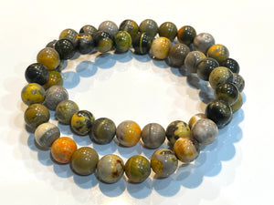 Bumblebee Jasper Collection - Bracelet - Stones - Carved