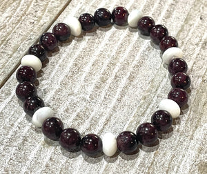 Aromatherapy Healing Stone Bracelet - Garnet