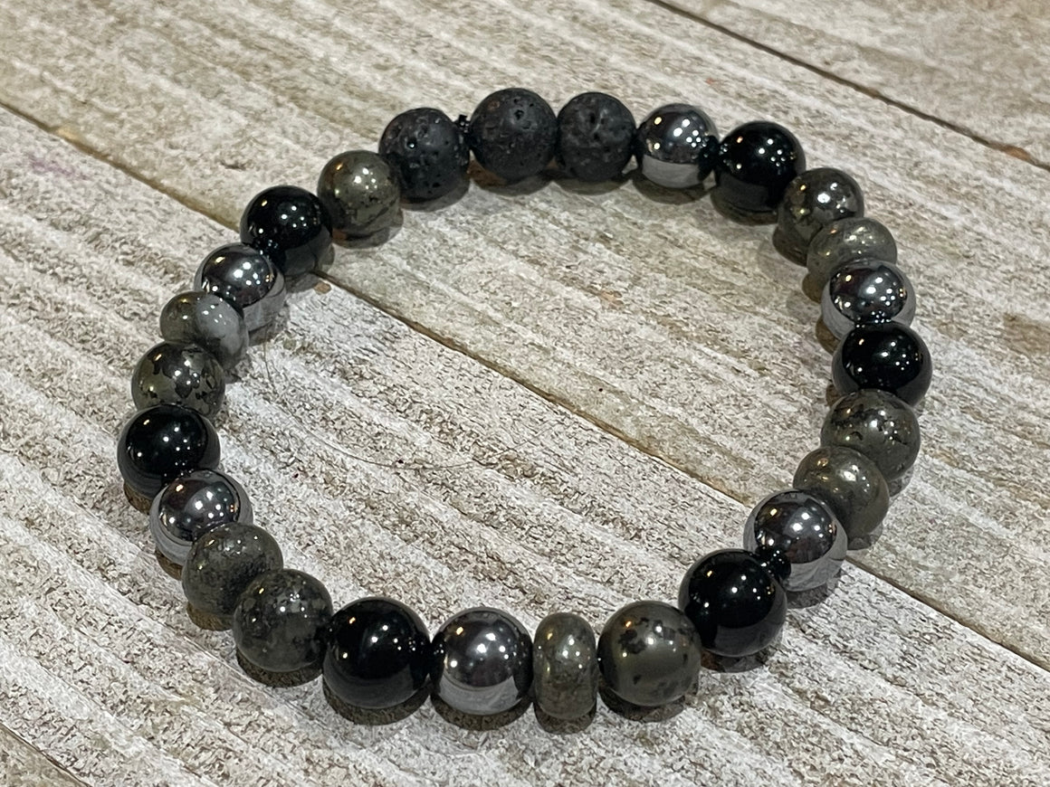 Aromatherapy Healing Stone Bracelet   EMF Protection