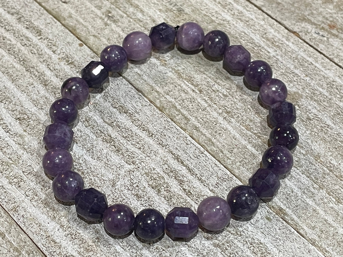 Aromatherapy Healing Stone Bracelet  - Lepidolite for Anxiety