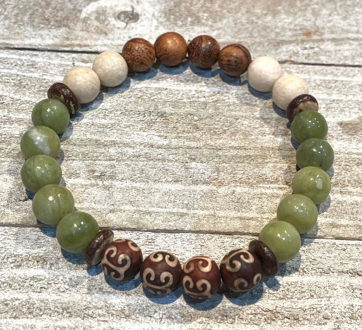 Aromatherapy Healing Stone Bracelet  - Good Health - Peridot