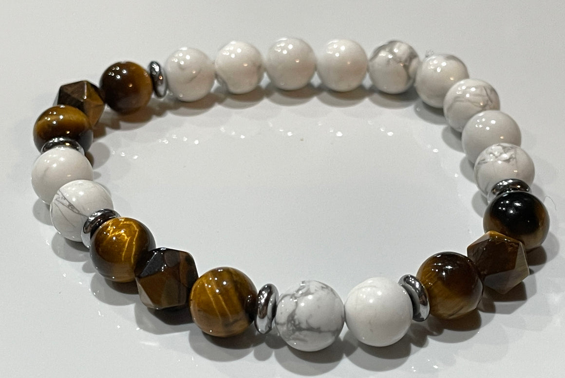 Aromatherapy Healing Stone Bracelet - Howlite