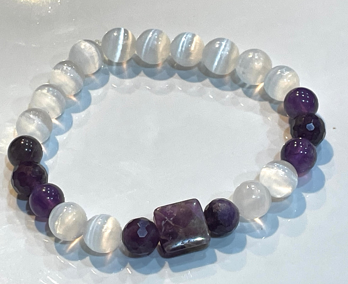 Healing Stone Bracelet - Selenite - Oakwood Natural Living